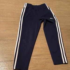 Adidas Kids Dark Blue Joggers/track pants with White Stripes